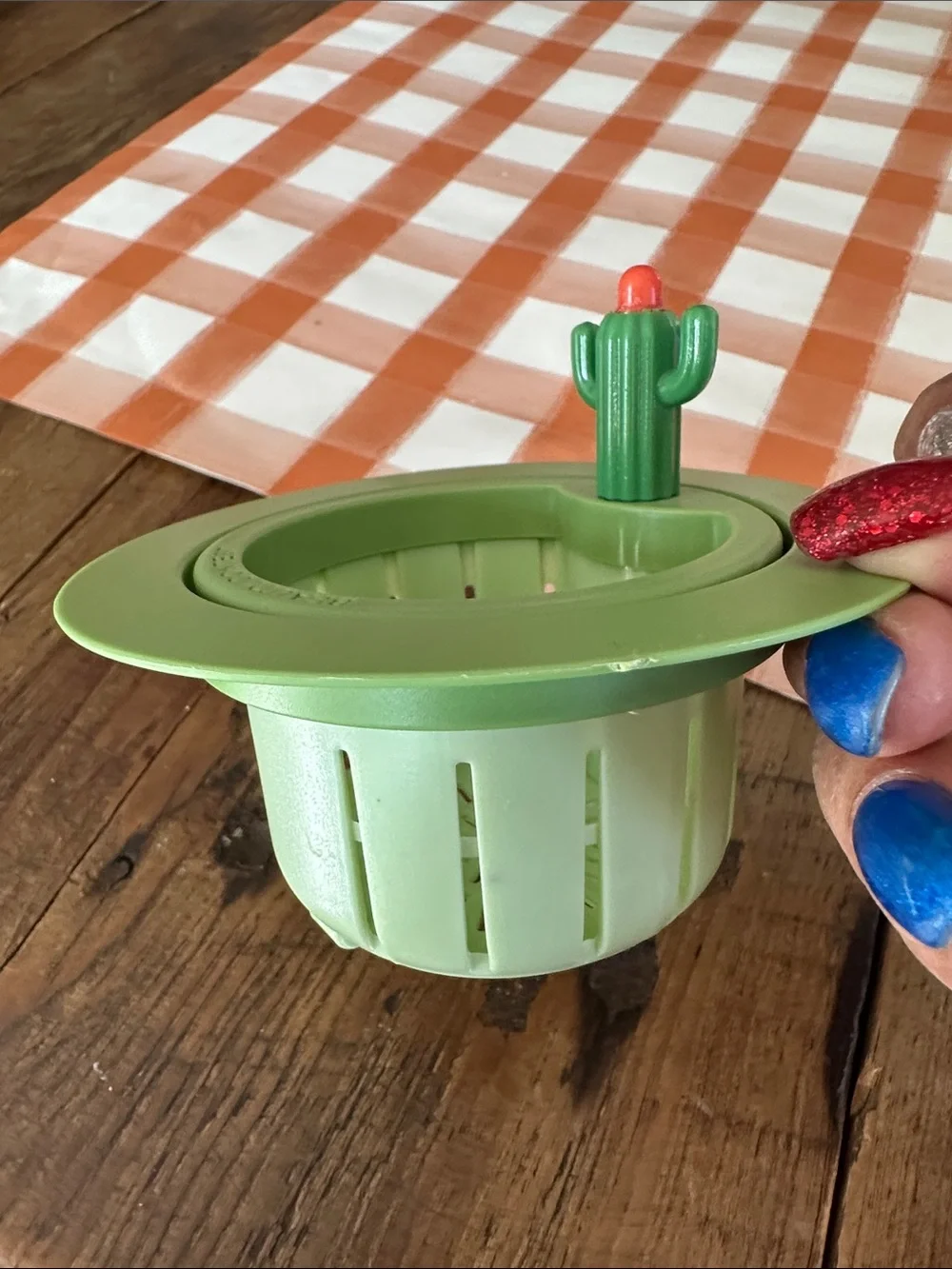 Cactus Sink Strainer - Green
